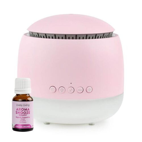 Lively Living Aroma-Snooze Diffuser - Pink