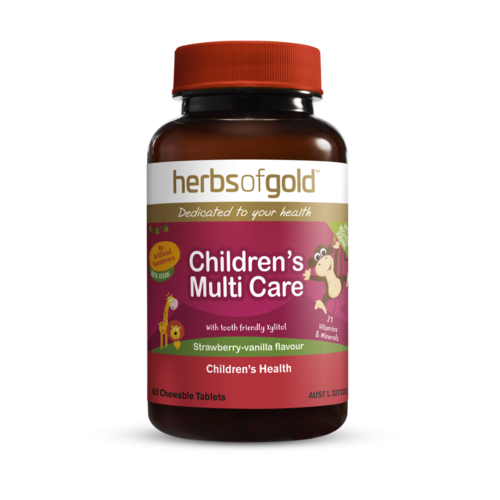 Herbs of Gold Children's Multi Care 60 Chewable Tablets 