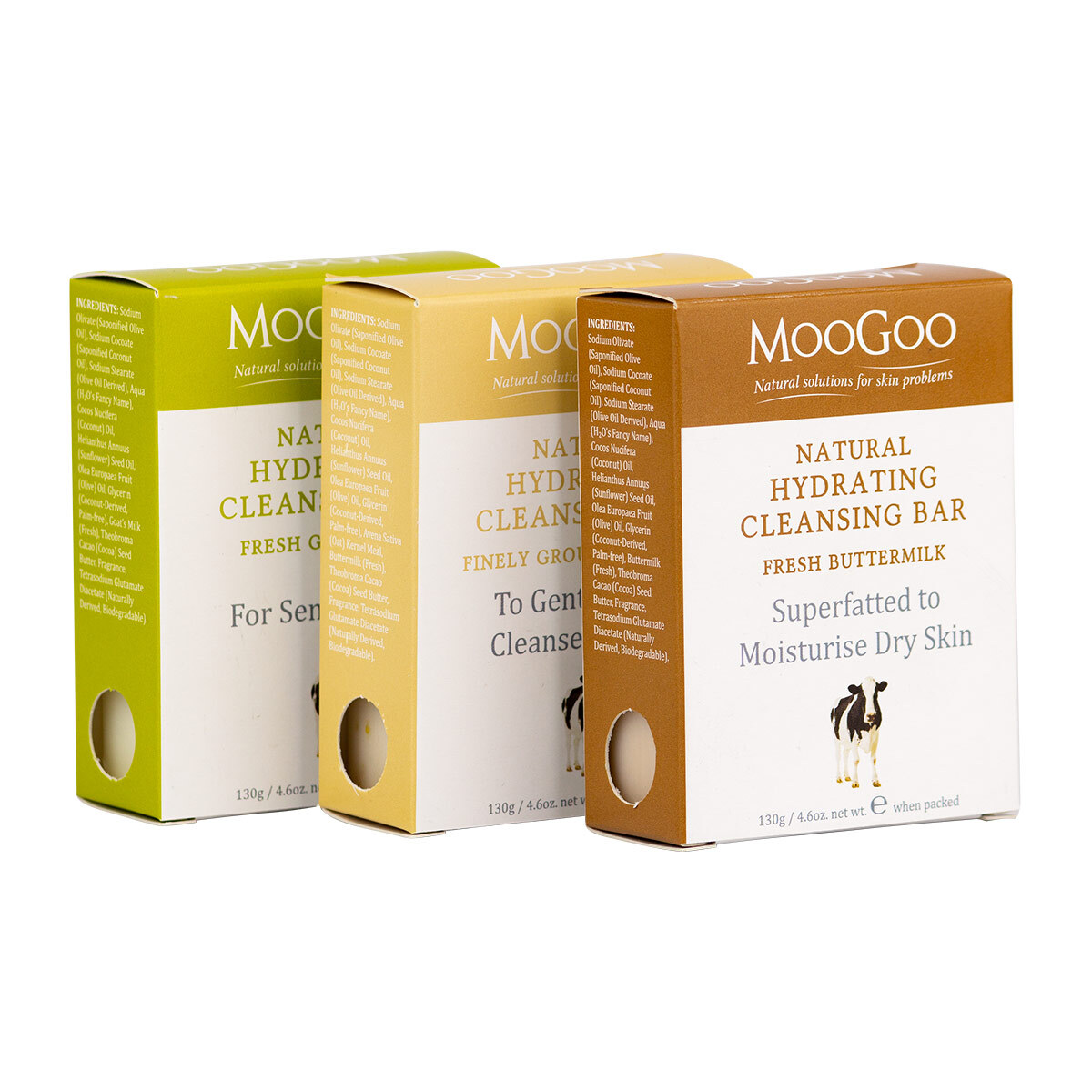 MooGoo Hydrating Cleansing Bars 130g MOOGOO Price Match Guarantee