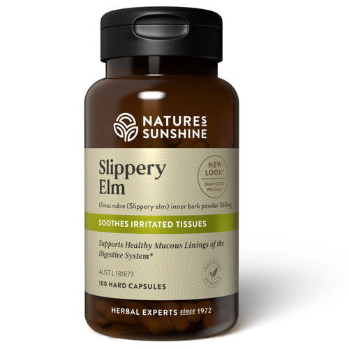 Nature's Sunshine Slippery Elm - 100 hard capsules