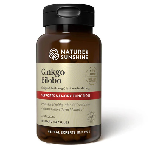 Nature's Sunshine Ginkgo Biloba - 100 capsules