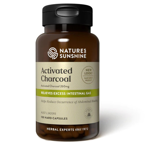 Nature's Sunshine Activated Charcoal - 100 capsules