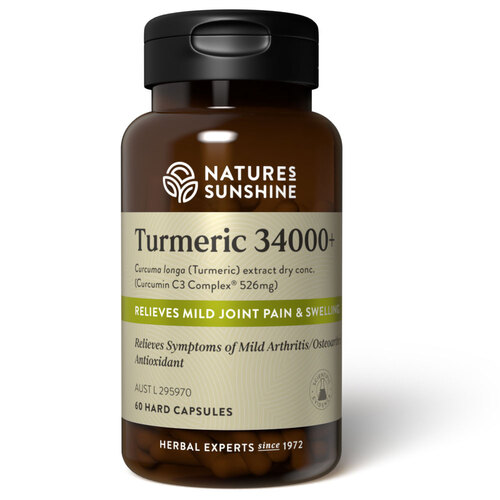 Nature's Sunshine Turmeric 34000+ 60 hard capsules 