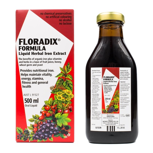Floradix Formula Liquid Herbal Iron Extract