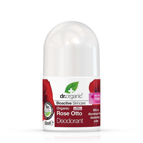 Dr Organic Roll On Deodorant Rose Otto 50ml             