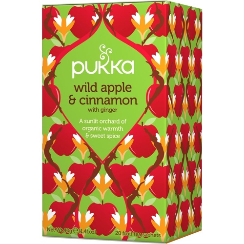 Pukka Wild Apple & Cinnamon Tea - 20 Tea Sachets