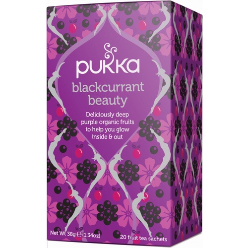 Pukka Blackcurrant Beauty Tea - 20 Tea Sachets