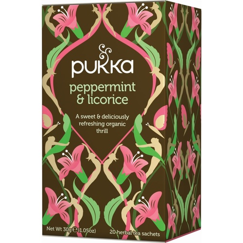 Pukka Peppermint & Licorice Tea - 20 Tea Sachets