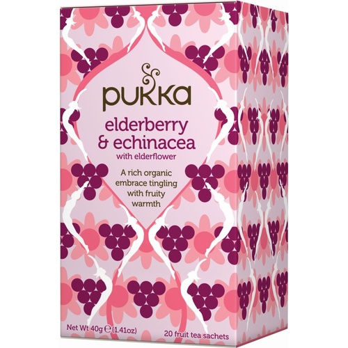 Pukka Elderberry & Echinacea Tea - 20 Tea Sachets