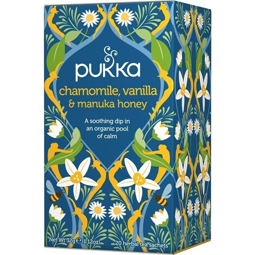 Pukka Chamomile, Vanilla & Manuka Honey Tea - 20 Tea Sachets