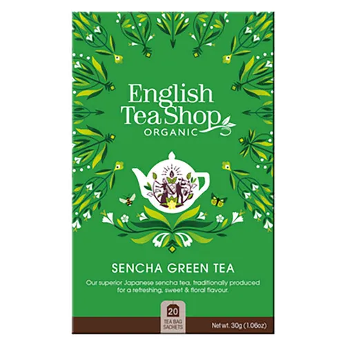 English Tea Shop Sencha Green Tea - 20 Tea Bag Sachets