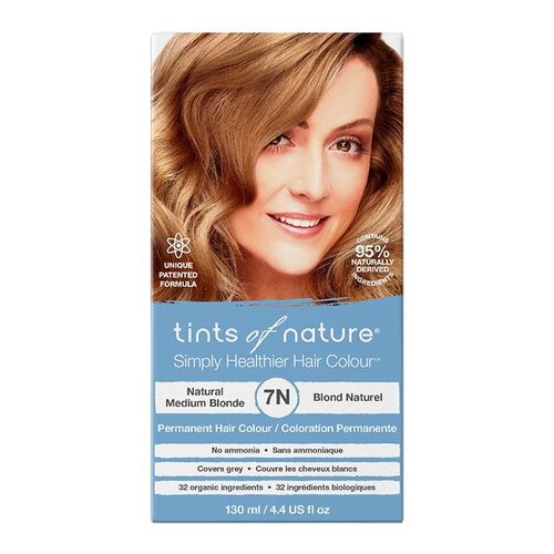Tints of Nature 7N Natural Medium Blonde Permanent Hair Dye