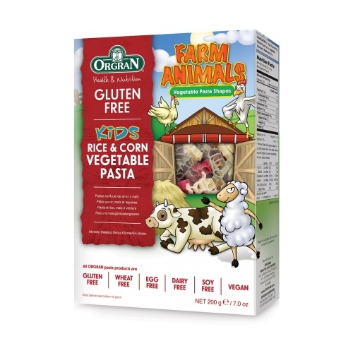 Orgran Farm Animals Rice & Corn Vegetable Pasta 