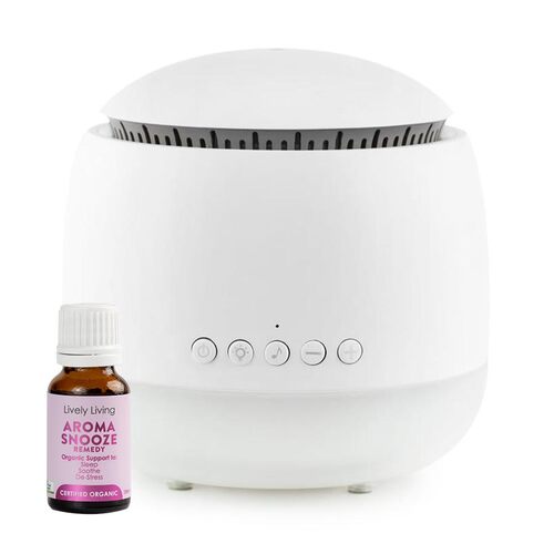 Lively Living Aroma-Snooze Diffuser - White