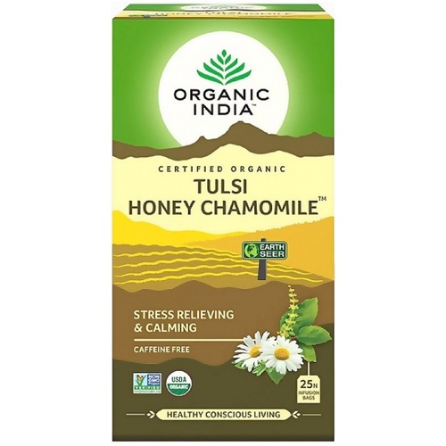 Organic India Tulsi Honey Chamomile Tea - 25 Teabags