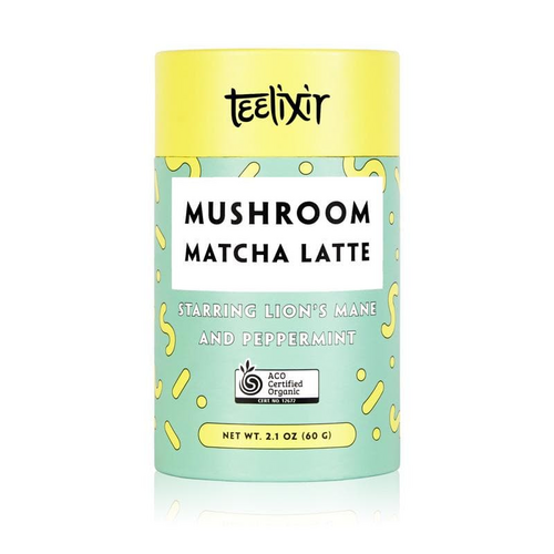 Teelixir Mushroom Matcha Latte - Lion's Mane And Peppermint 60g