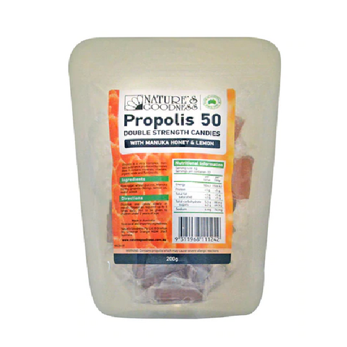 Nature's Goodness Propolis 50 With Manuka Honey & Lemon 200g