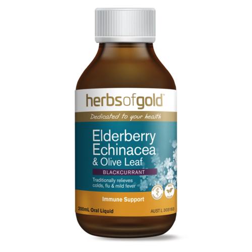 Herbs of Gold Elderbery Echinacea & Olive Leaf 200mL
