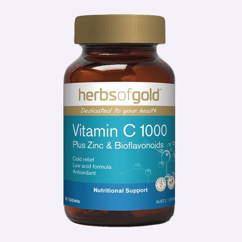 Herbs of Gold Vitamin C 1000 60 Tablets 