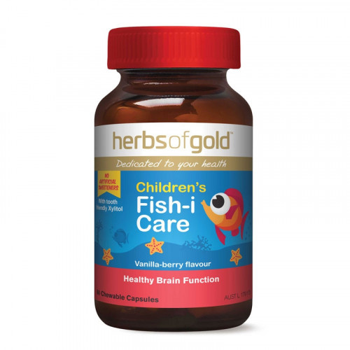 Herbs of Gold Children's Fish-i-Care 60 Chewable Capsules