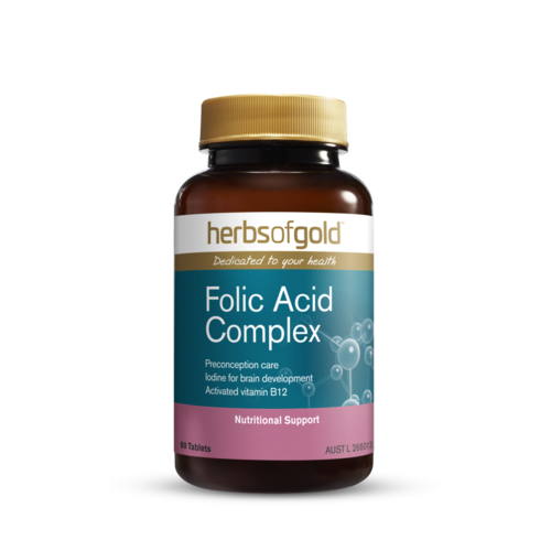 Herbs of Gold Folic Acid Complex 60 Tablets 