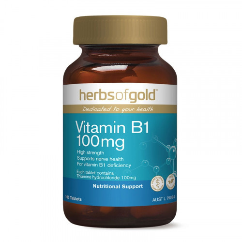 Herbs of Gold Vitamin B1 100mg 100Tab