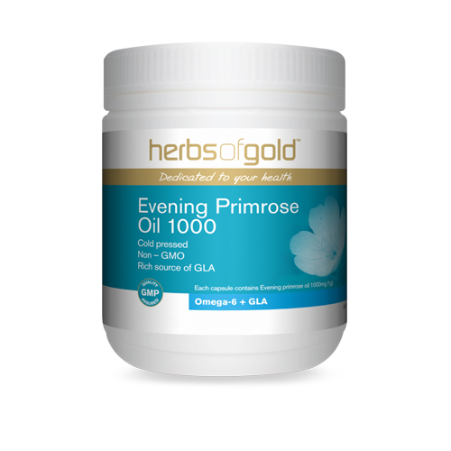 Herbs of Gold Evening Primrose Oil 1000 200 Capsules