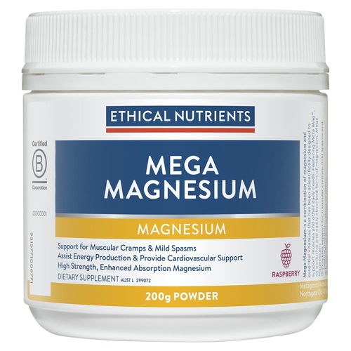  Ethical Nutrients Mega Magnesium Raspberry 200g