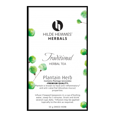 Hilde Hemmes' Herbals Plantain Herb - 50g Herbal Tea 