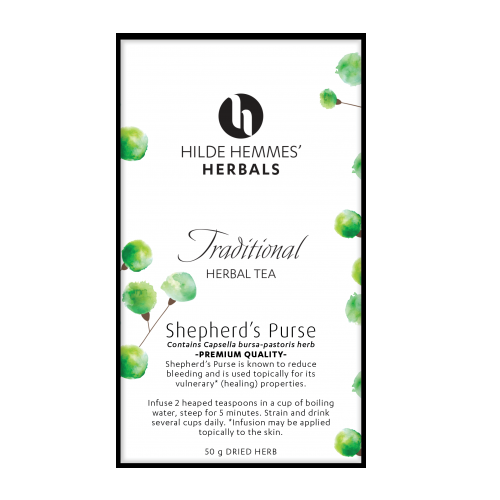 Hilde Hemmes' Herbals Shepherd's Purse Herb - 50g Herbal Tea 
