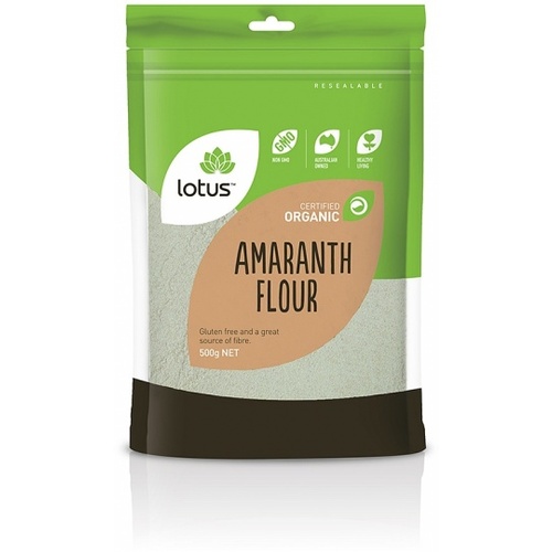Lotus Organic Amaranth Flour G/F 500G