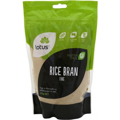 Lotus Fine Rice Bran 450g