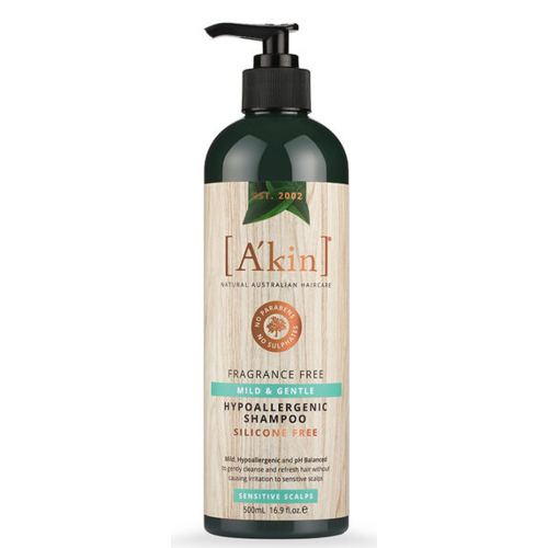 Akin Mild & Gentle Fragrance Free Shampoo 500mL