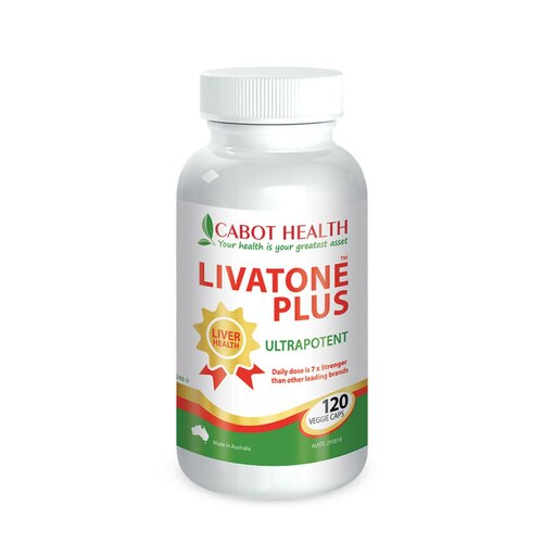 Cabot Health Livatone Plus Tumeric 120c  