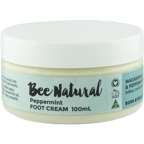 Bee Natural Peppermint Foot Cream 100mL