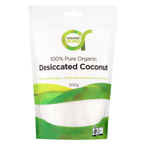 Organic Road Desiccated Coconut 200g 