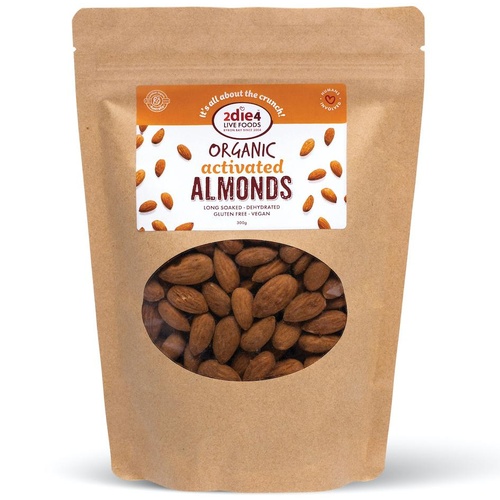 2Die4 Nuts Organic Activated Almonds 300g