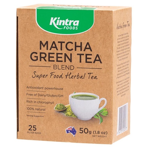 Kintra Foods Matcha Green Tea Blend - 25 Teabags 