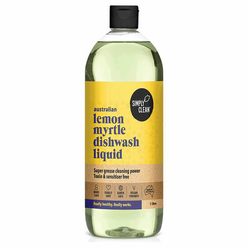 Simply Clean Dishwash Liquid Lemon Myrtle 1L