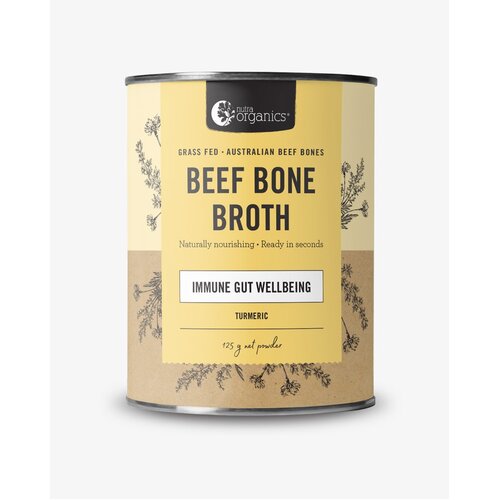 Nutra Organics Beef Bone Broth 125g - Turmeric