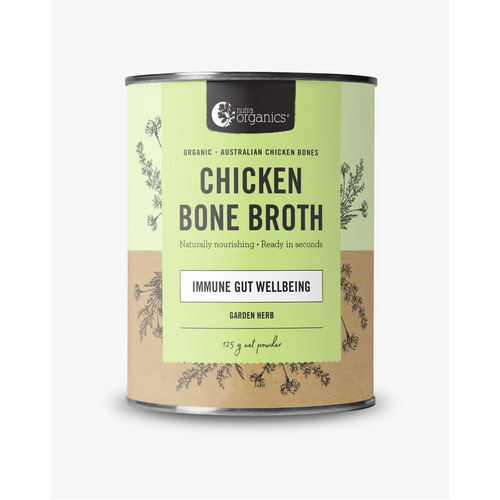 Nutra Organics Chicken Bone Broth 125g - Garden Herb