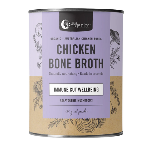 Nutra Organics Chicken Bone Broth 125g - Adaptogenic Mushrooms