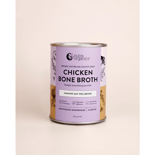 Nutra Organics Chicken Bone Broth 125g - Adaptogenic Mushrooms