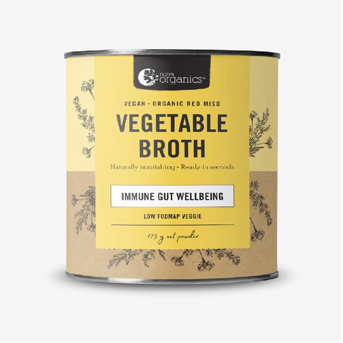 Nutra Organics Vegetable Broth Powder 125g Low Fodmap Veggie