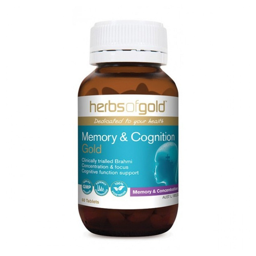 Herbs of Gold Memory & Cognition Gold 60 Tablets