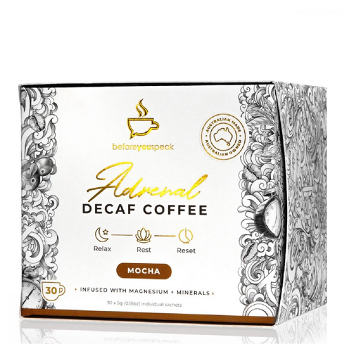 Before You Speak Adrenal Decaf Coffee Mocha 30 Sachets