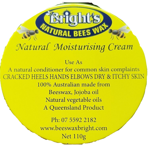 Bright's Natural Bees Wax Natural Moisturising Cream 110g 